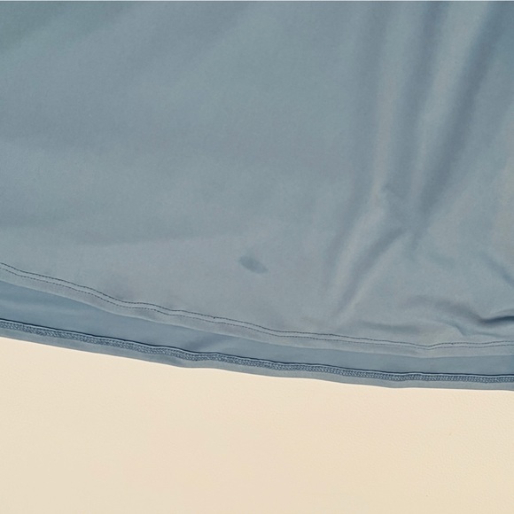 PinkBlush Periwinkle Draped 3/4 Sleeve Maternity Maxi Dress size Large - Picture 3 of 9